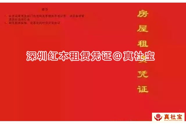 白本合同、紅本租賃憑證以及地址掛靠有